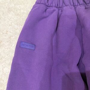 Purple SET active sweat pants - small
